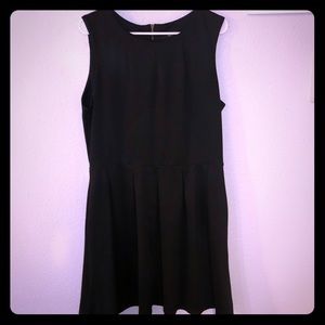 Pleated Black Dress with Pockets!